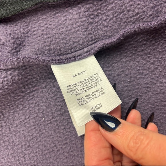 COLUMBIA Women’s Purple Full Zip Fleece Vest size: Medium - Picture 7 of 7